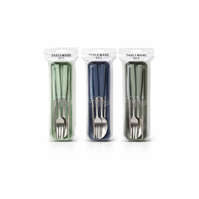 The 3 Varients of 3 in 1 Portable Cutlery Kit