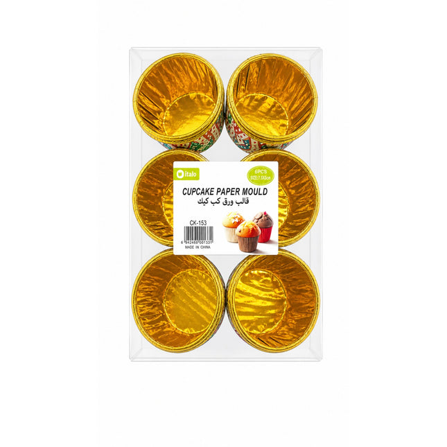 The product of 6-Piece Cupcake Paper Mould Set -CK-153