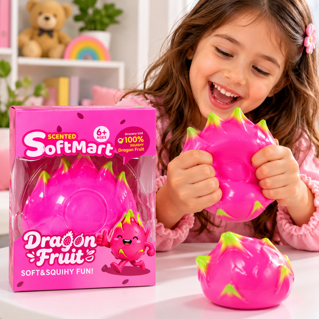 Scented Softmart Dragon Fruit Squishy