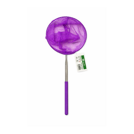 Purple AquaSoft Mesh Fish Net with a telescopic handle on a white background