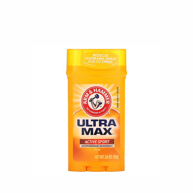 Arm & Hammer UltraMax Solid Antiperspirant Deodorant - Active Sport - 73gm