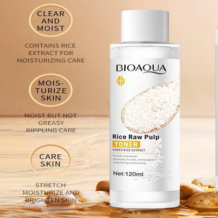 The Key Benefits of BIOAQUA Rice Raw Pulp Toner