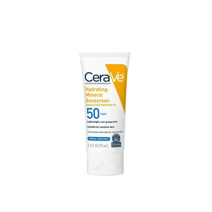 CeraVe Hydrating Mineral Sunscreen SPF 50 Face Lotion- 75ml