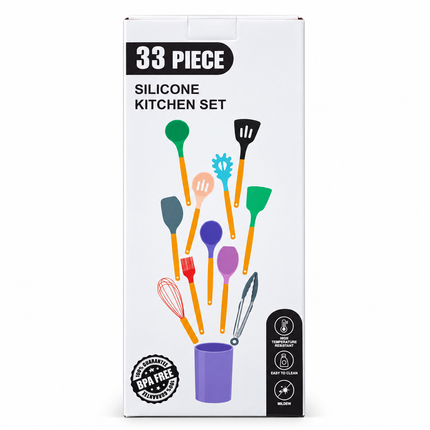 Silicone Kitchen Set 33 Piece