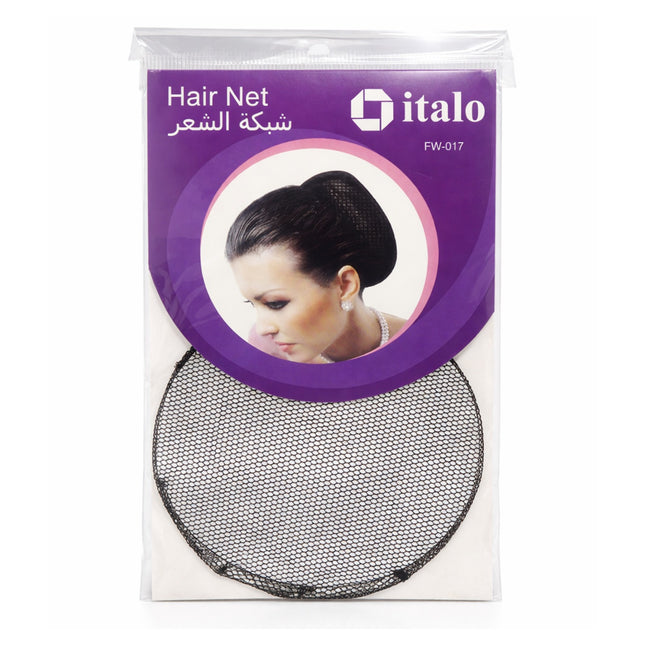 Hair net packaging with italo branding on a white background