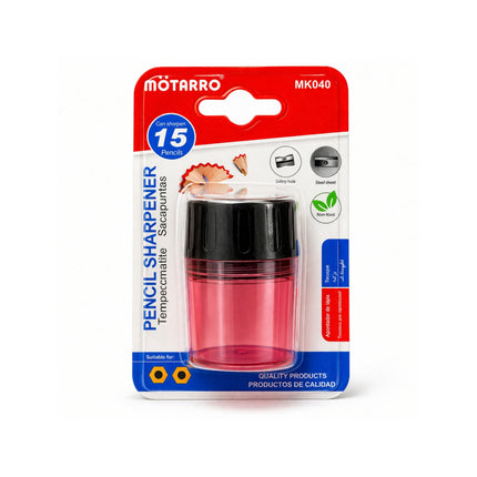 Métarro pencil sharpener packaging on a white background