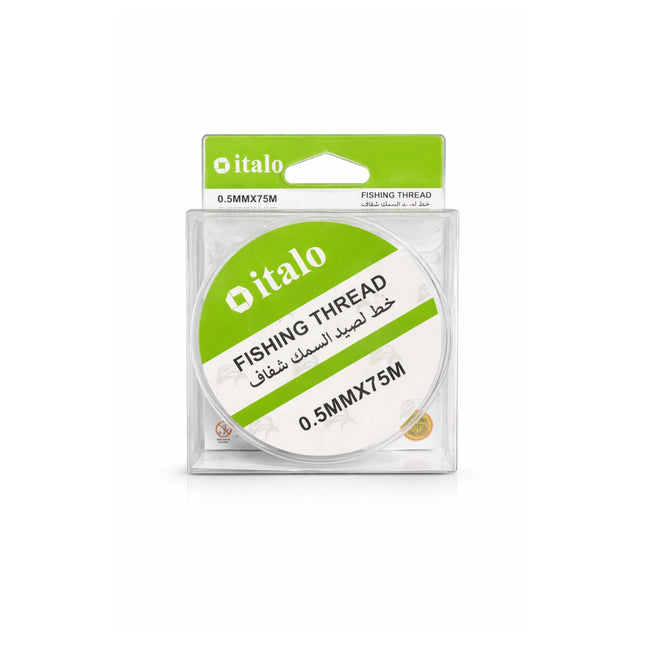 Italo fishing thread packaging on a white background