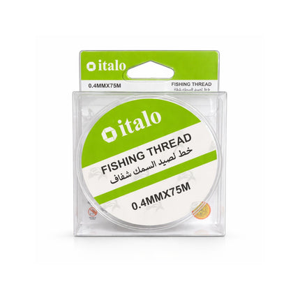 Italo fishing thread packaging on a white background