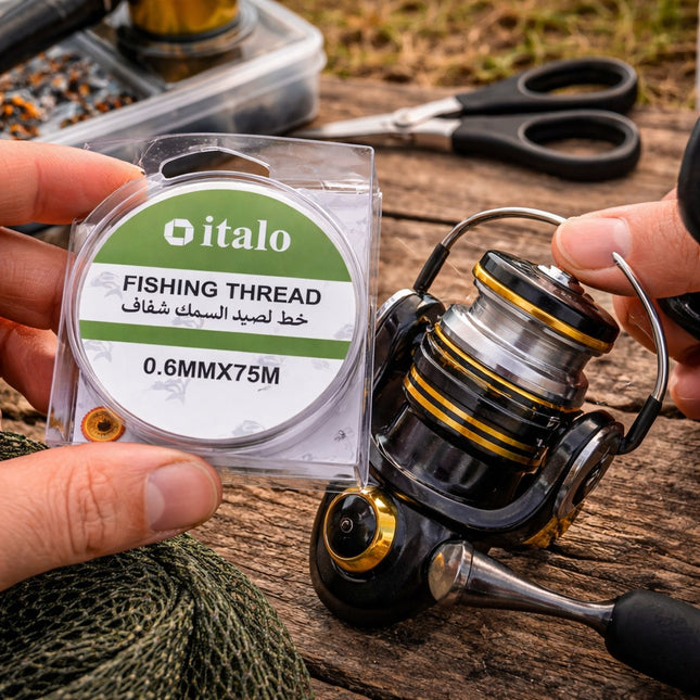 Clear Fishing Line 0.6mm 75m available on tashkeeel
