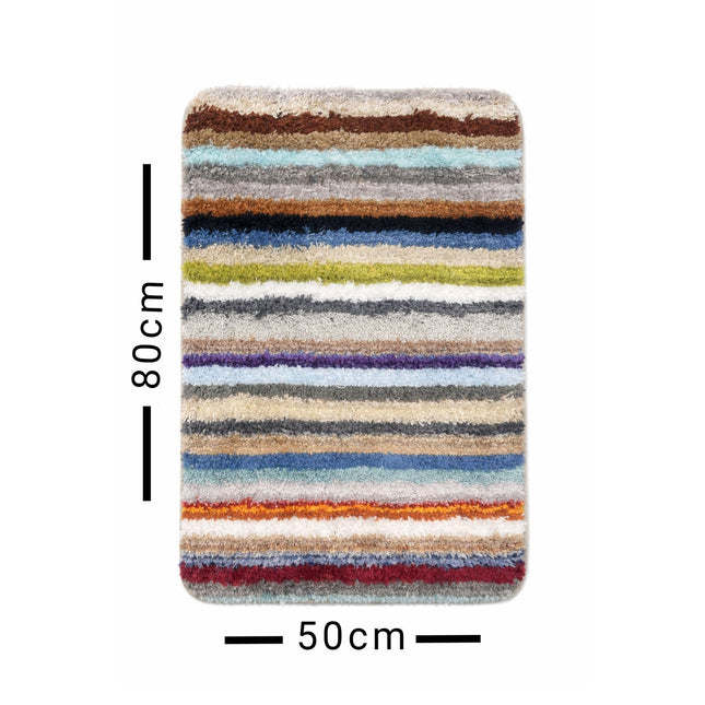 the product of Colorful Striped Bathroom Rug RD-56