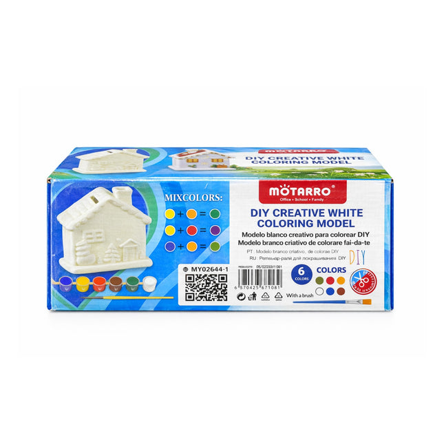 Motarro DIY Creative White Coloring Model packaging on a white background