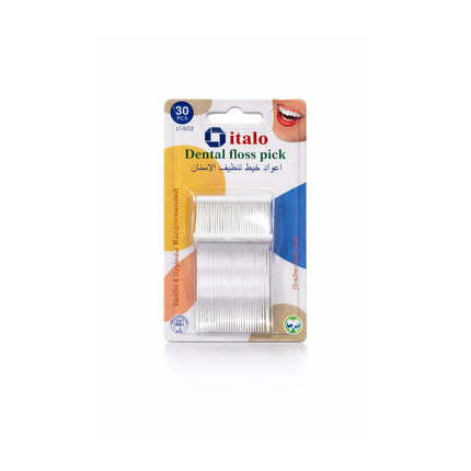 Italo dental floss pick packaging on a white background