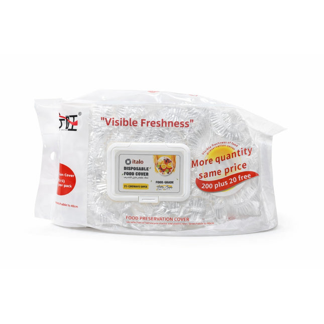 Pack of Halo disposable food covers with visible branding on a white background