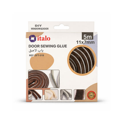 Package of italo door sewing glue on a white background