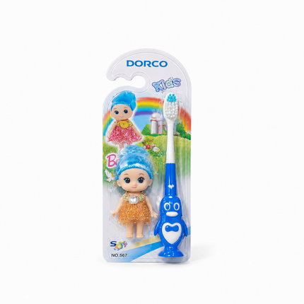 the product of Dorco Kids Princess Toothbrush Set - 532