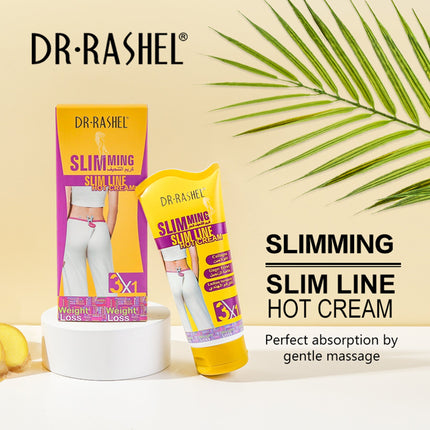 Dr.Rashel Slimming Hot Cream With Collagen Ginger & Indian Turmeric (Yellow) - 150g