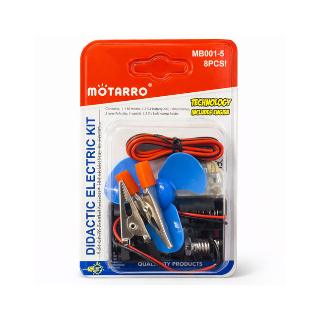 Motarro didactic electric kit packaging on a white background