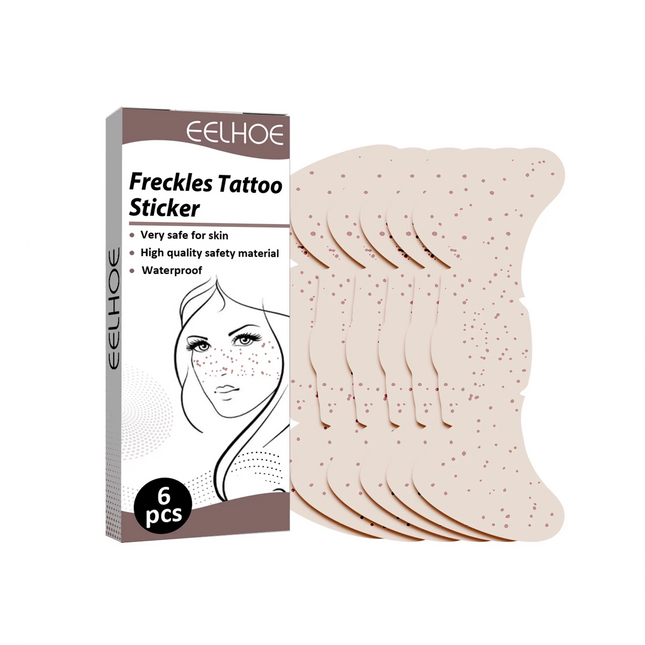 Eelhoe Freckles Tattoo Sticker - 6pcs