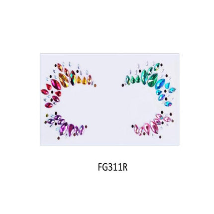 Face And Eye Crystal  Gem Stickers (NEW) FG3R