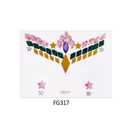 Face And Eye Crystal  Gem Stickers (NEW) FG3