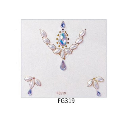 Face And Eye Crystal  Gem Stickers (NEW) FG3