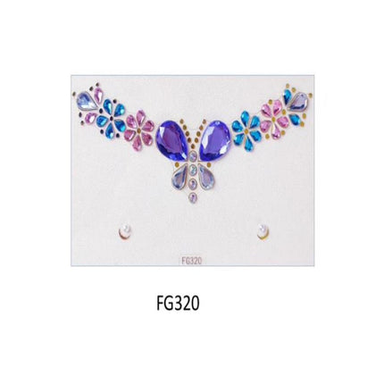 Face And Eye Crystal  Gem Stickers (NEW) FG3