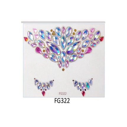 Face And Eye Crystal  Gem Stickers (NEW) FG3