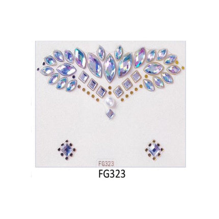 Face And Eye Crystal  Gem Stickers (NEW) FG3