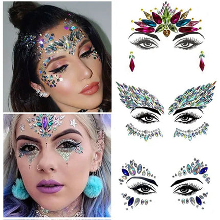 Face And Eye Crystal  Gem Stickers (NEW) FG3R