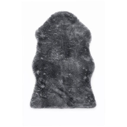 Sheepskin rug on a white background