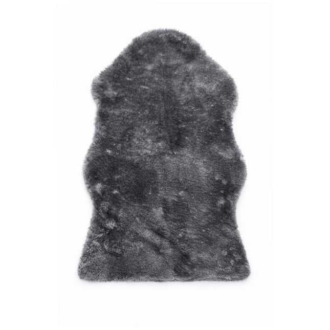 Sheepskin rug on a white background
