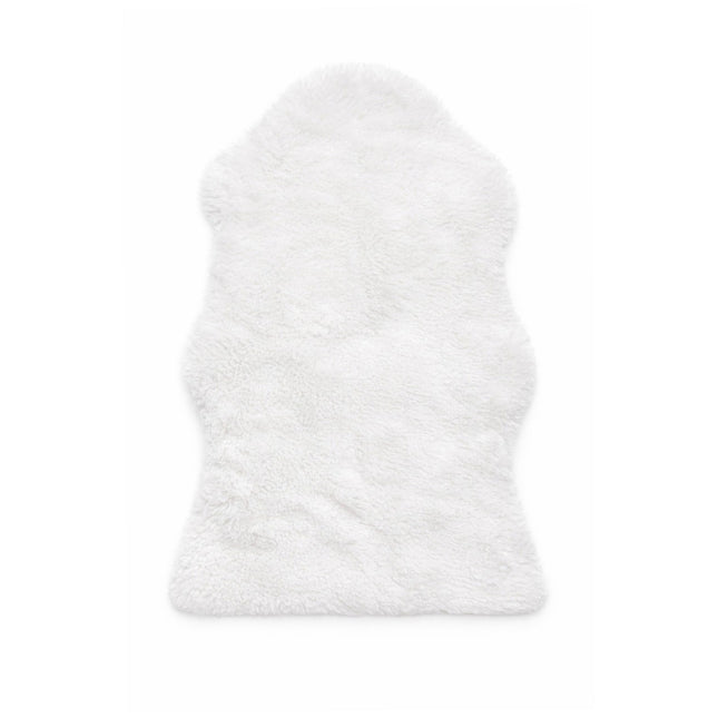 White fleece gaiter on a white background