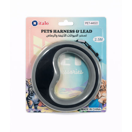 Pet harness and lead packaging with 'italo' branding on a white background