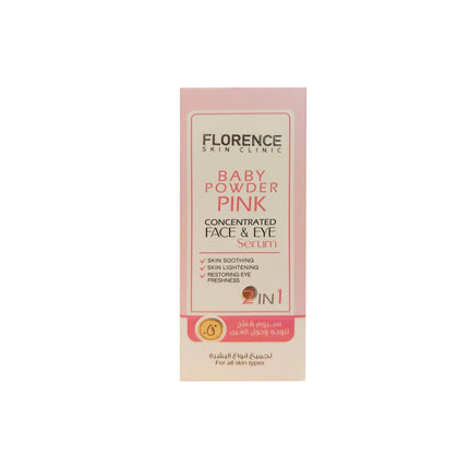 The product of Florence Baby Powder Pink Concentrated Face and Eye Serum