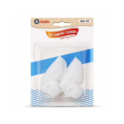 Packaged feet comfort cushions with Italo branding on a white background