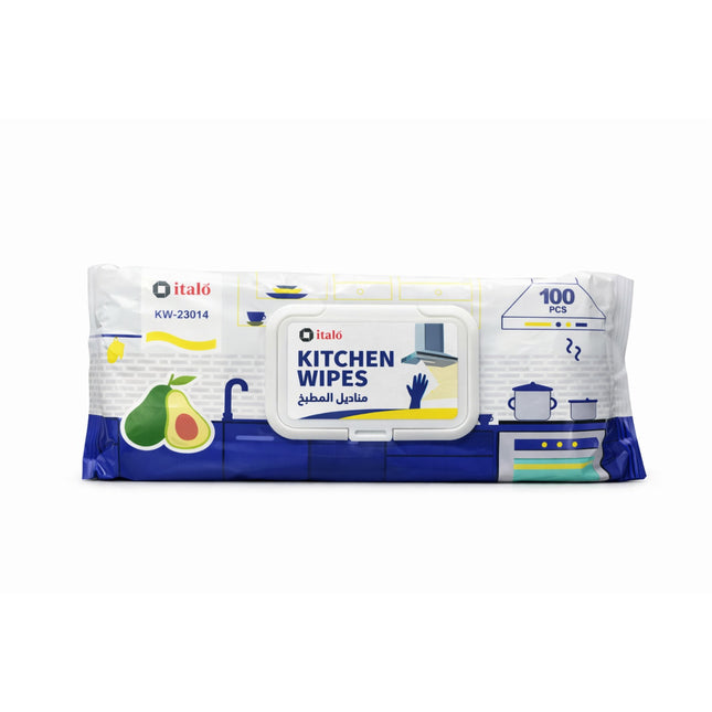 Pack of Italo kitchen wipes on a white background