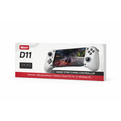 Gaming controller packaging with 'D11' branding on a white background