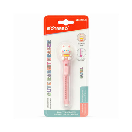 MOTARRO cute rabbit eraser packaging on a white background