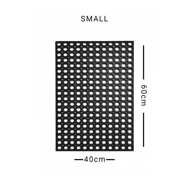Small perforated metal sheet with dimensions 40cm x 60cm on a white background