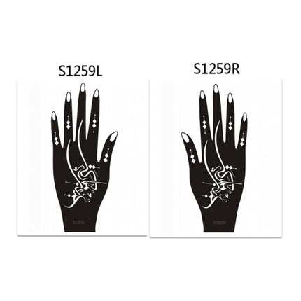 Henna Hand Stickers ( Set of Two )