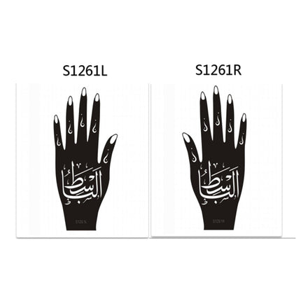 Henna Hand Stickers ( Set of Two )