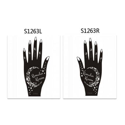 Henna Hand Stickers ( Set of Two )