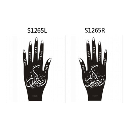 Henna Hand Stickers ( Set of Two )