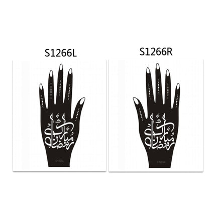 Henna Hand Stickers ( Set of Two )