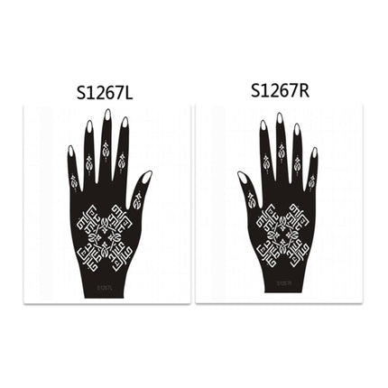 Henna Hand Stickers ( Set of Two )