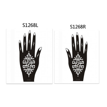 Henna Hand Stickers ( Set of Two )