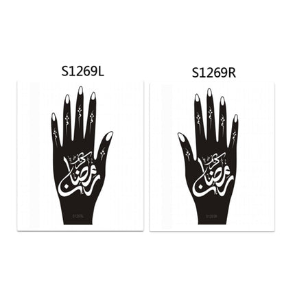 Henna Hand Stickers ( Set of Two )