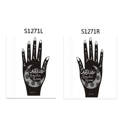 Henna Hand Stickers ( Set of Two )