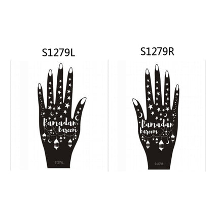 Henna Hand Stickers ( Set of Two )