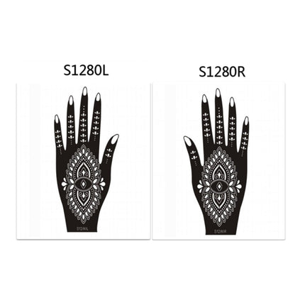 Henna Hand Stickers ( Set of Two )